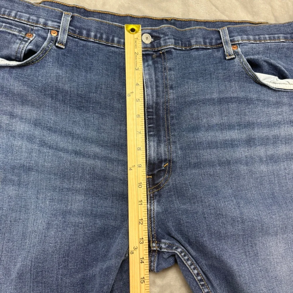 Levi's 502 Mens Jeans 48x30 (48x26) Blue Regular Fit Straight‎ Leg Denim Pants